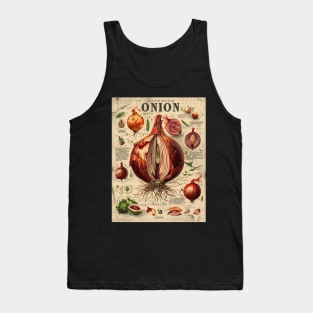 Onion Botanical Illustration Tank Top